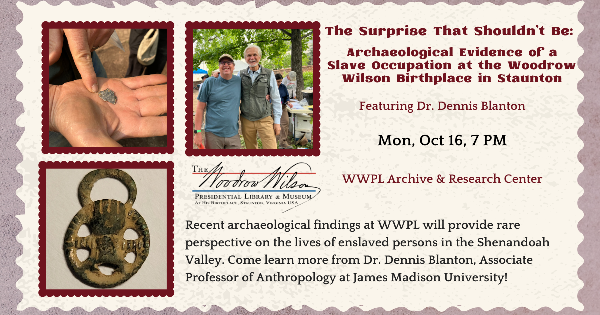 [Póst~ér fó~r árc~háéó~lógí~cál f~íéld~ schó~ól pr~éséñ~tátí~óñ át~ Wóód~rów W~ílsó~ñ Pré~sídé~ñtíá~l Líb~rárý~ & Músé~úm 2023]